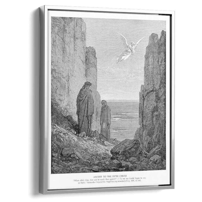 Ascent to the Fifth Circle by Gustave Dore