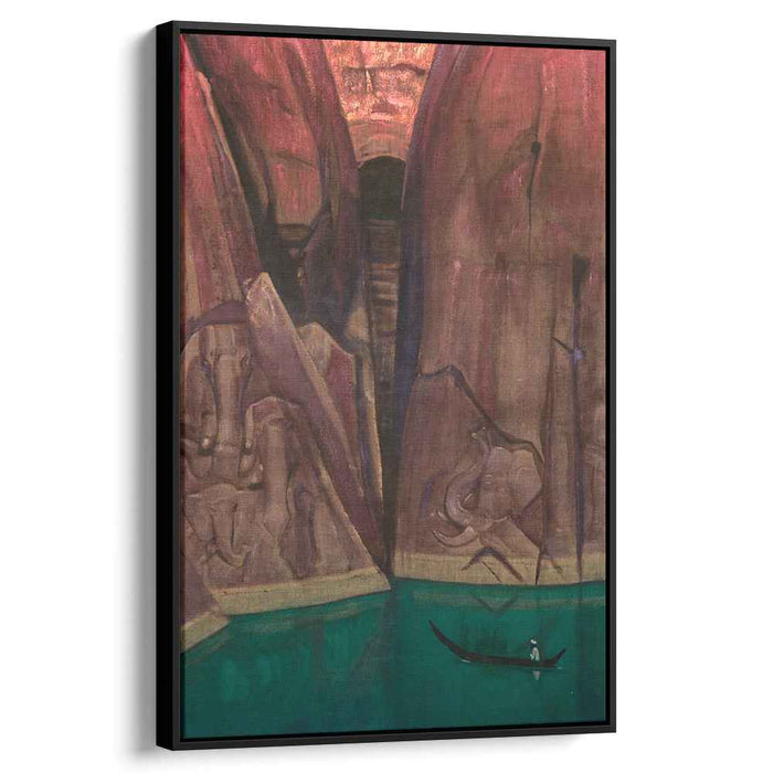 Ashram (1933) by Nicholas Roerich