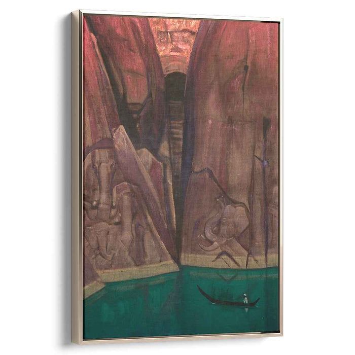 Ashram (1933) by Nicholas Roerich