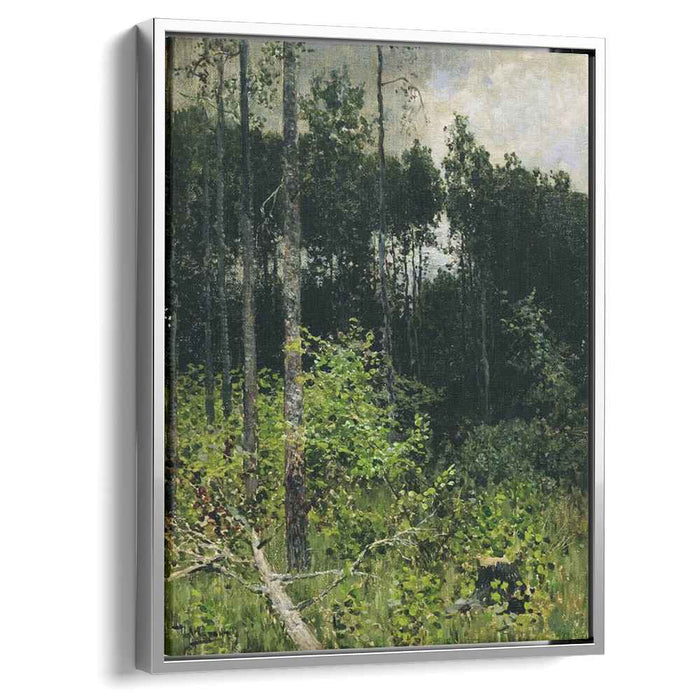 Aspen spinny. A gray day. (1884) by Isaac Levitan