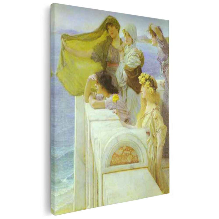 At Aphrodite's Cradle (1908) by Sir Lawrence Alma-Tadema