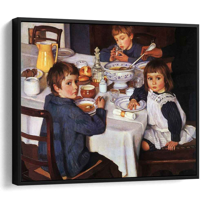 At breakfast (1914) by Zinaida Serebriakova