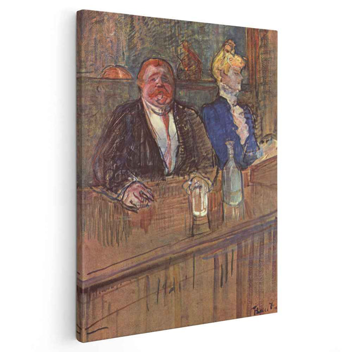 At the Cafe The Customer and the Anemic Cashier (1898) by Henri de Toulouse-Lautrec