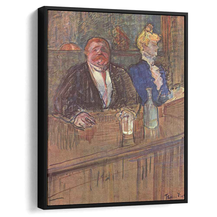 At the Cafe The Customer and the Anemic Cashier (1898) by Henri de Toulouse-Lautrec