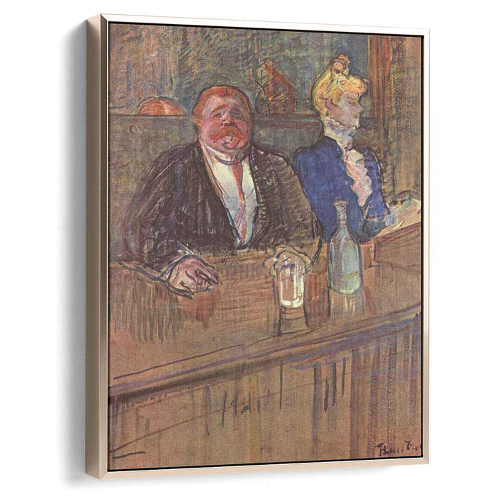 At the Cafe The Customer and the Anemic Cashier (1898) by Henri de Toulouse-Lautrec