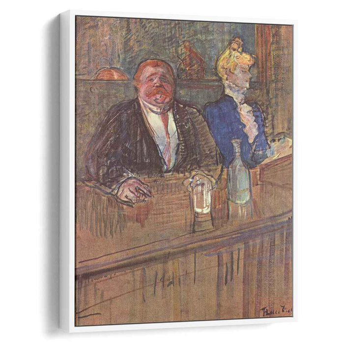 At the Cafe The Customer and the Anemic Cashier (1898) by Henri de Toulouse-Lautrec