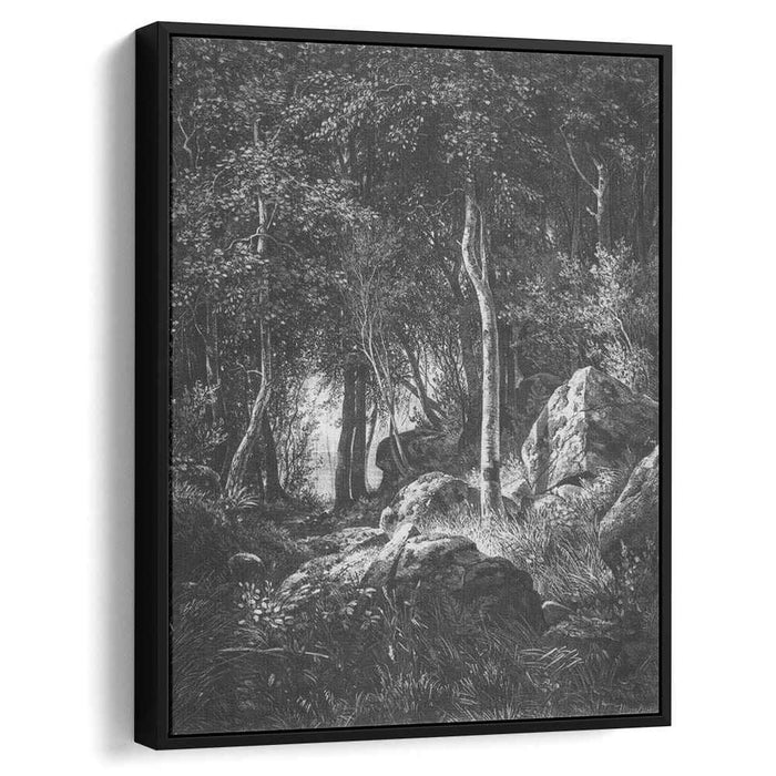 At the edge of a birch grove. Valaam (1860) by Ivan Shishkin