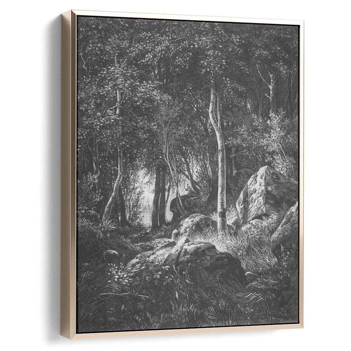 At the edge of a birch grove. Valaam (1860) by Ivan Shishkin