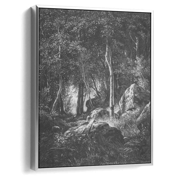 At the edge of a birch grove. Valaam (1860) by Ivan Shishkin