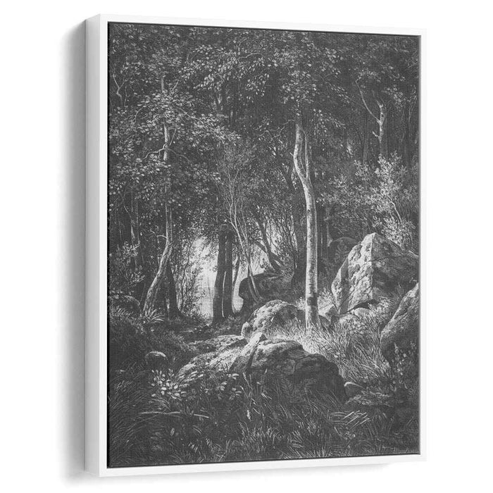 At the edge of a birch grove. Valaam (1860) by Ivan Shishkin