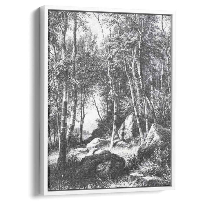 At the edge of a birch grove. Valaam (1860) by Ivan Shishkin