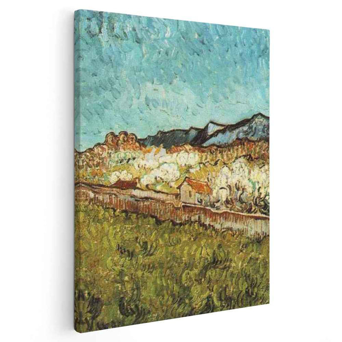 At the Foot of the Mountains (1889) by Vincent van Gogh