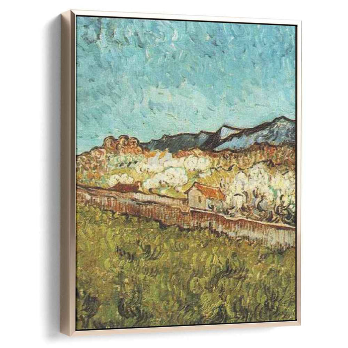 At the Foot of the Mountains (1889) by Vincent van Gogh