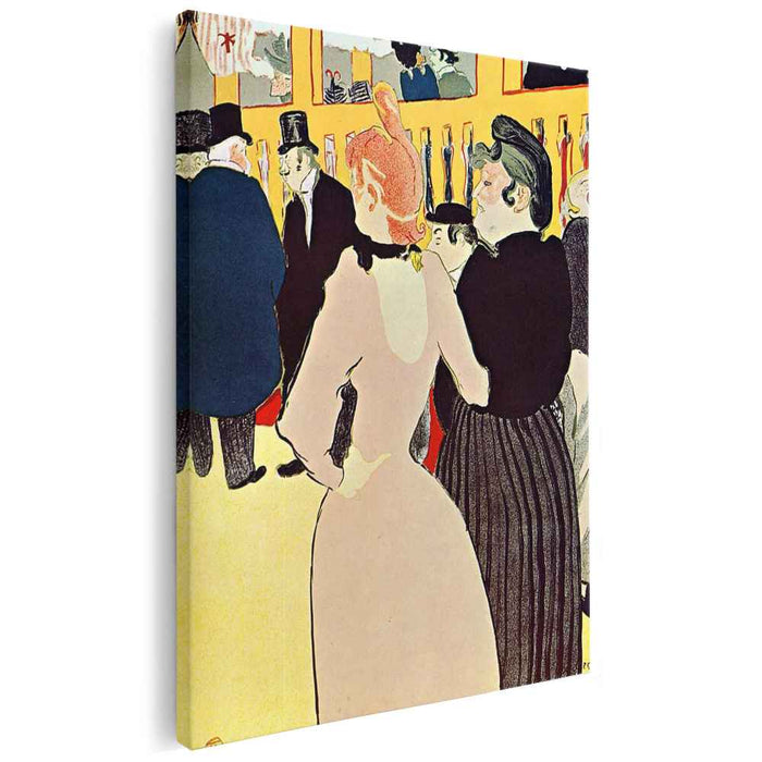 At the Moulin Rouge, La Goulue with Her Sister by Henri de Toulouse-Lautrec