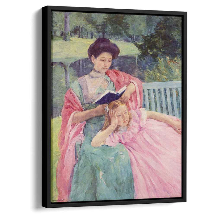 Auguste Reading to Her Daughter (1910) by Mary Cassatt