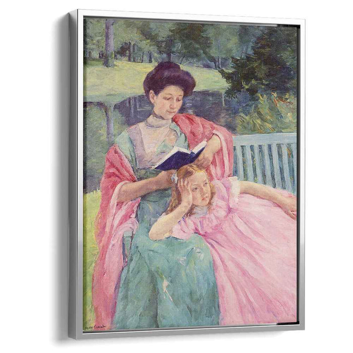 Auguste Reading to Her Daughter (1910) by Mary Cassatt