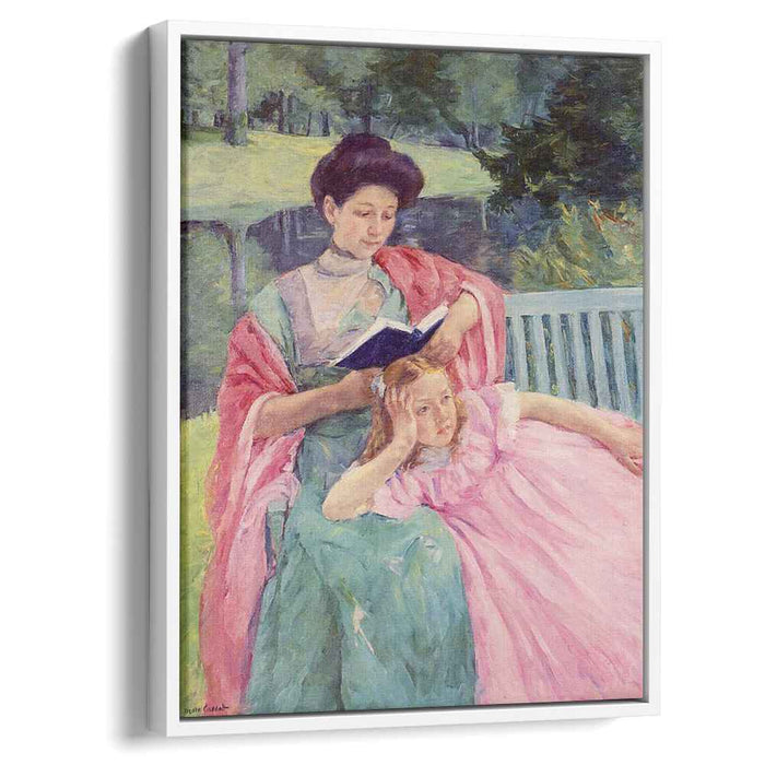 Auguste Reading to Her Daughter (1910) by Mary Cassatt