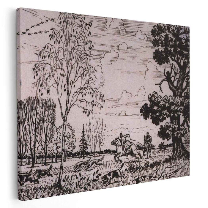 Autumn (1919) by Boris Kustodiev