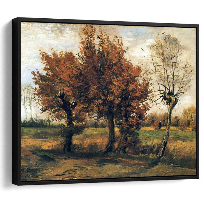 Autumn Landscape with Four Trees (1885) by Vincent van Gogh