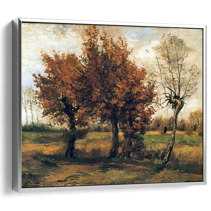 Autumn Landscape with Four Trees (1885) by Vincent van Gogh