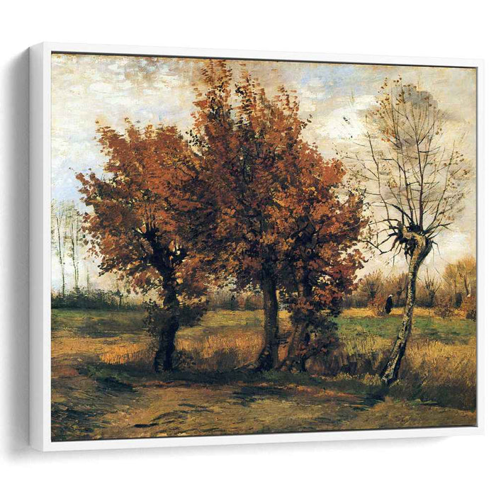 Autumn Landscape with Four Trees (1885) by Vincent van Gogh