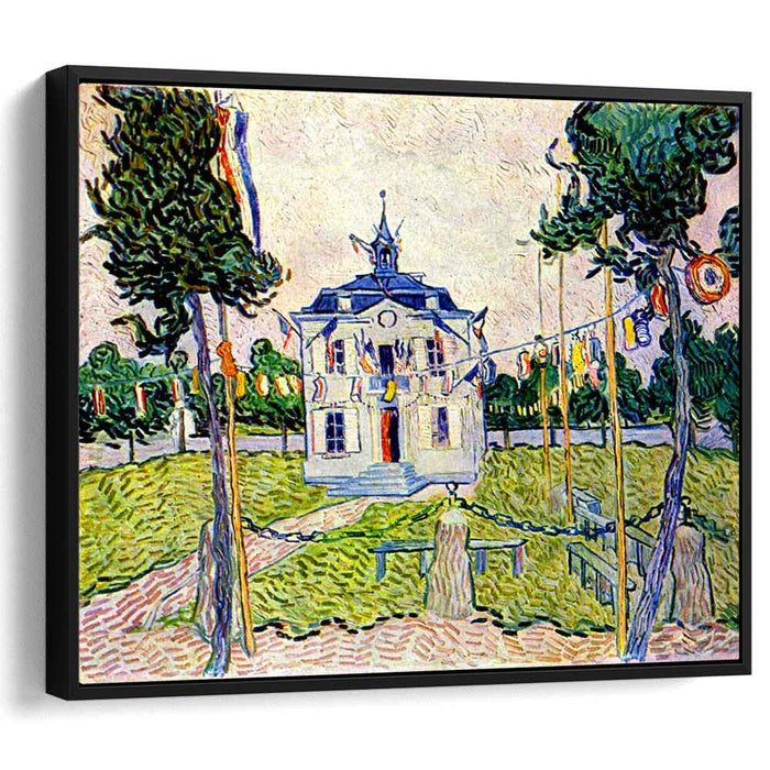 Auvers Town Hall in 14 July 1890 (1890) by Vincent van Gogh