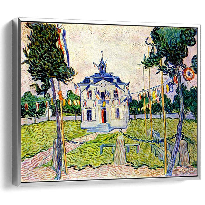 Auvers Town Hall in 14 July 1890 (1890) by Vincent van Gogh