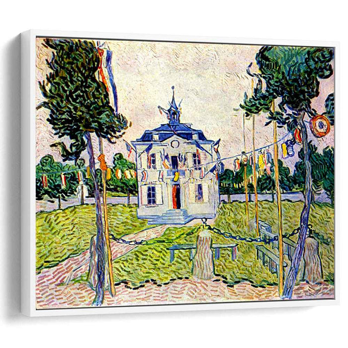 Auvers Town Hall in 14 July 1890 (1890) by Vincent van Gogh