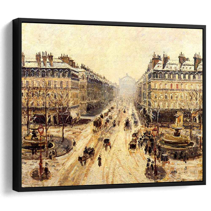 Avenue de l'Opera - Effect of Snow (1898) by Camille Pissarro