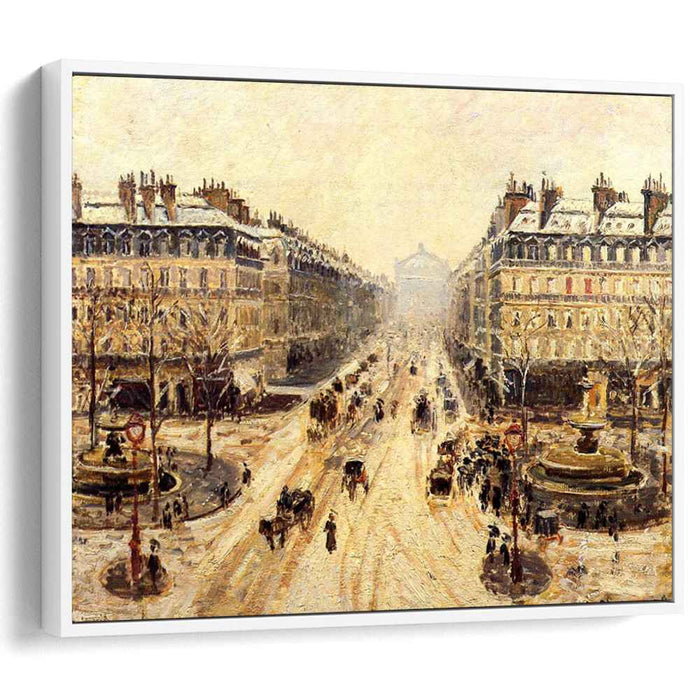 Avenue de l'Opera - Effect of Snow (1898) by Camille Pissarro