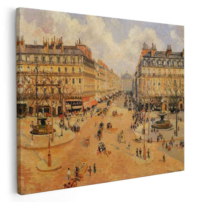 Avenue de l'Opera Morning Sunshine (1898) by Camille Pissarro