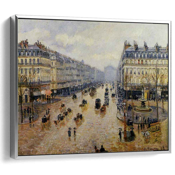 Avenue de l'Opera Rain Effect (1898) by Camille Pissarro