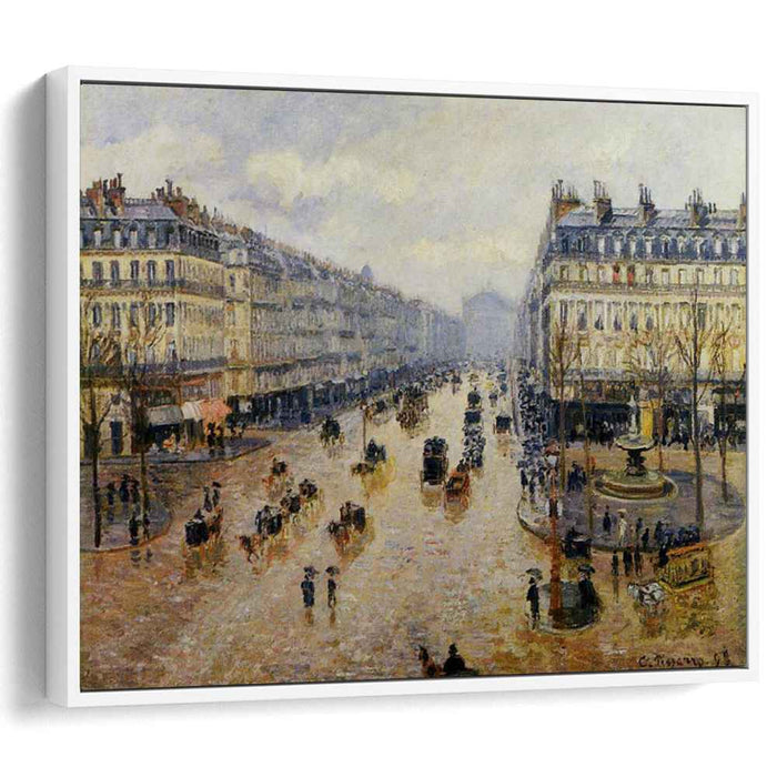 Avenue de l'Opera Rain Effect (1898) by Camille Pissarro