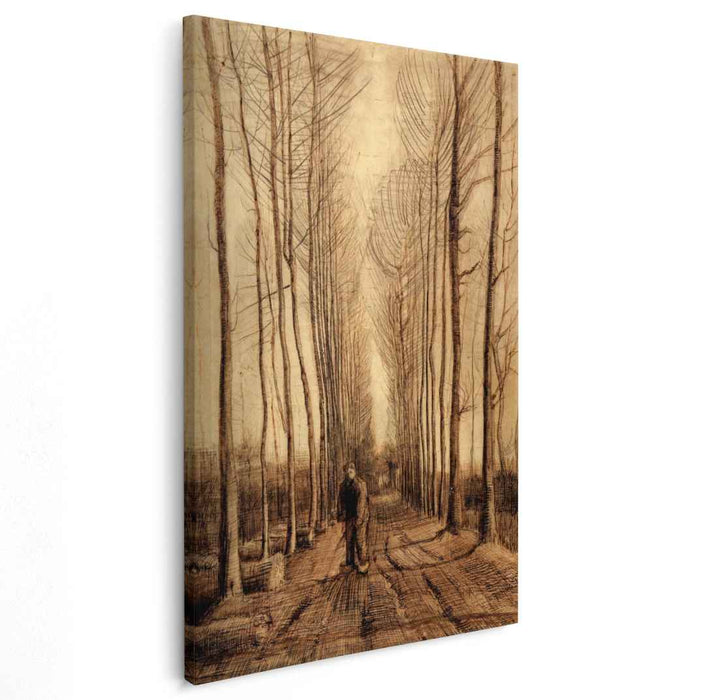 Avenue of Poplars (1884) by Vincent van Gogh