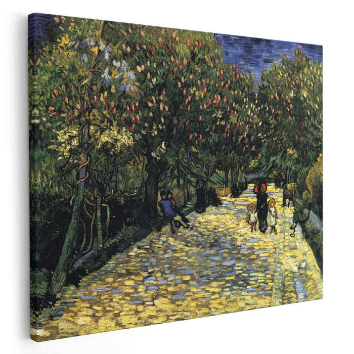 Avenue with Flowering Chestnut Trees at Arles (1889) by Vincent van Gogh