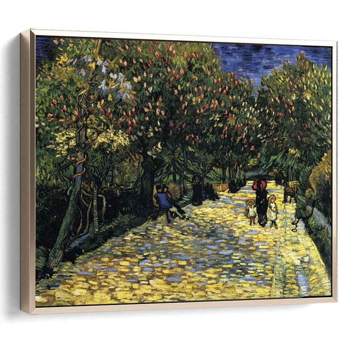 Avenue with Flowering Chestnut Trees at Arles (1889) by Vincent van Gogh