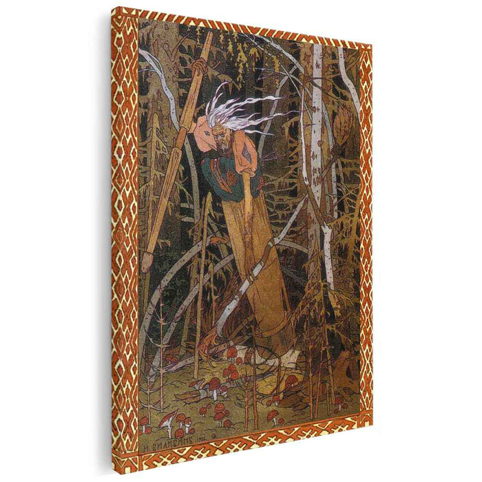 Baba Yaga. Illustration for the fairy tale "Vasilisa the Beautiful" (1900) by Ivan Bilibin