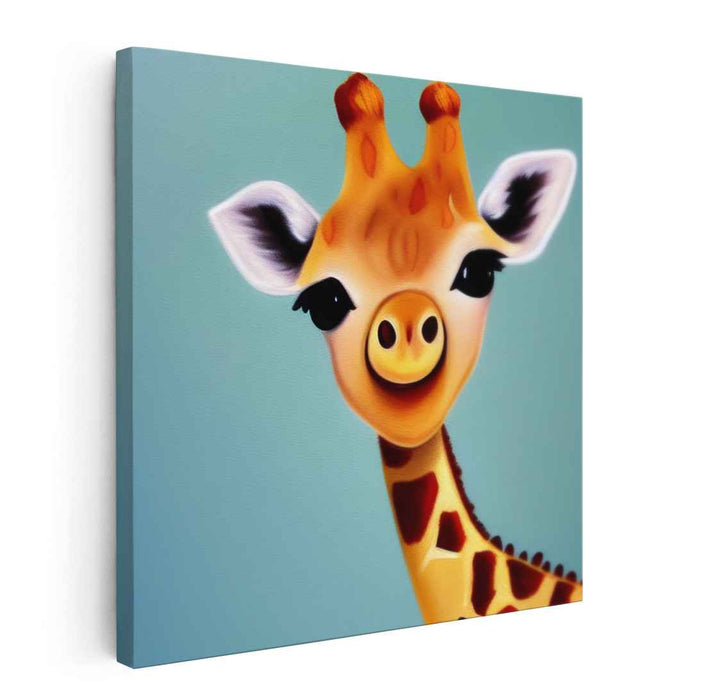 Roaming Wild Spirit: Playful Safari-Inspired Canvas Art Print