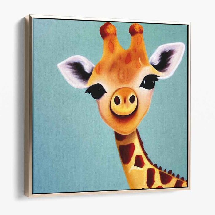 Roaming Wild Spirit: Playful Safari-Inspired Canvas Art Print