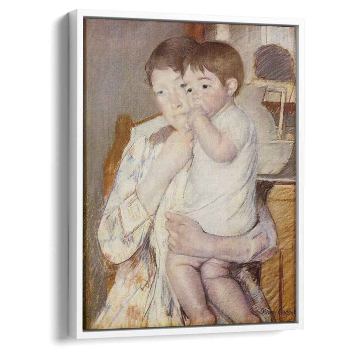 Baby in His Mother`s arms, sucking his finger by Mary Cassatt
