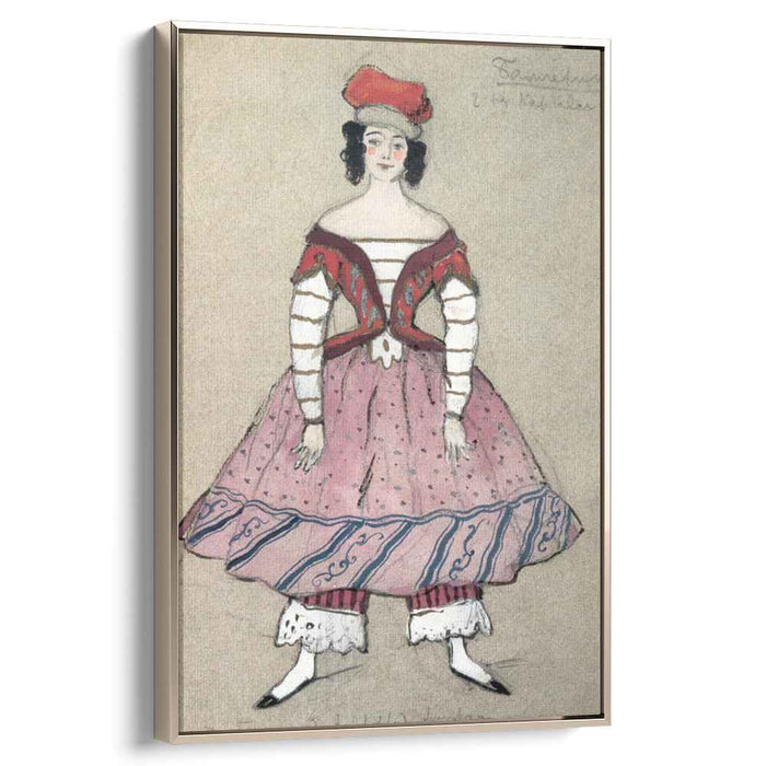 Ballerina. Costume design for Tamara Karsavina (1911) by Alexandre Benois