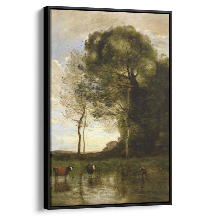 Banks of a Pond in Normandy (1870) by Camille Corot