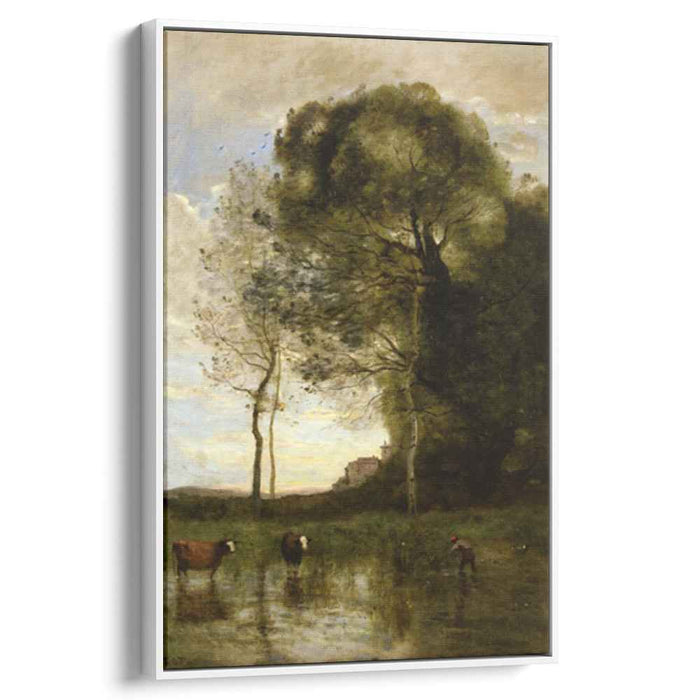Banks of a Pond in Normandy (1870) by Camille Corot
