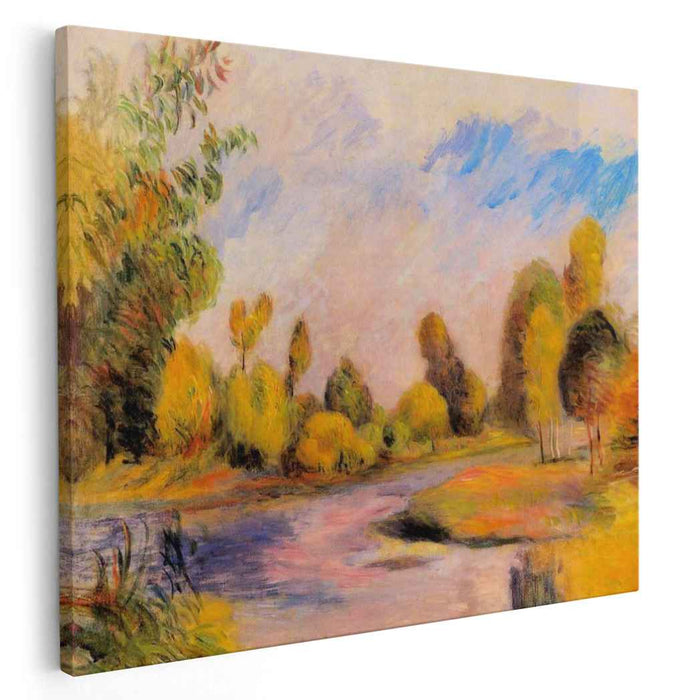 Banks of a River (1896) by Pierre-Auguste Renoir