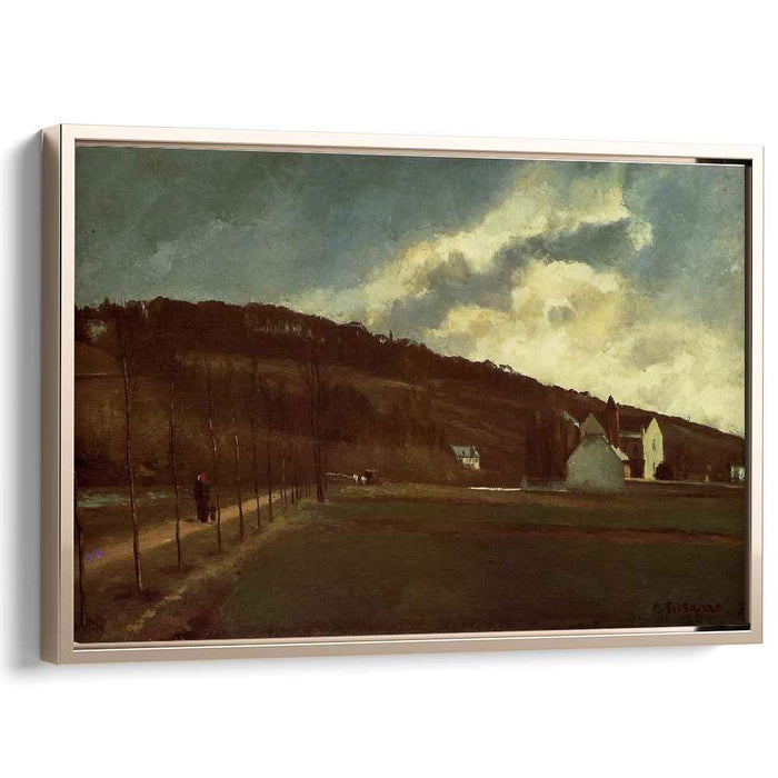 Banks of the river Marne in winter (1866) by Camille Pissarro