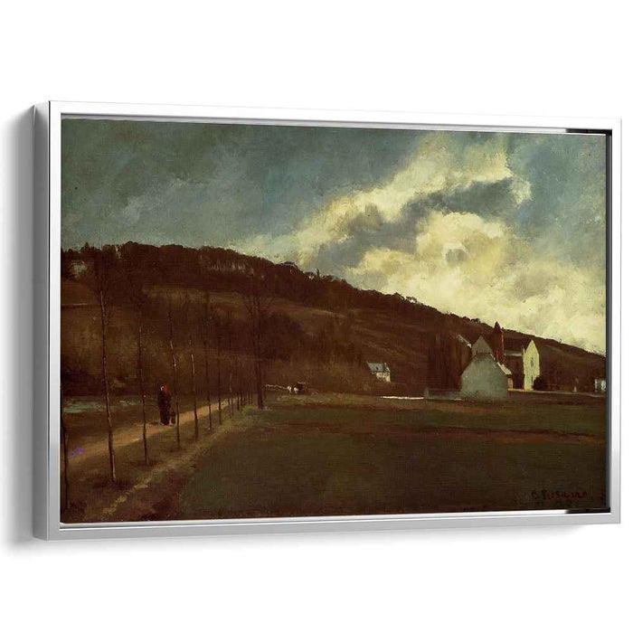 Banks of the river Marne in winter (1866) by Camille Pissarro