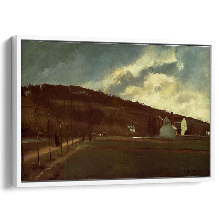 Banks of the river Marne in winter (1866) by Camille Pissarro