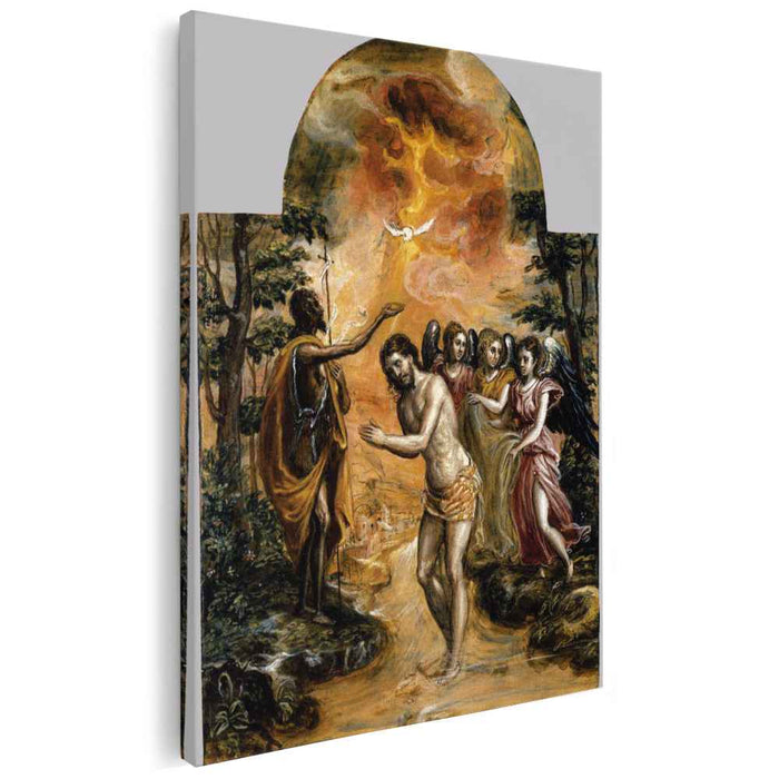 Baptism of Christ (1568) by El Greco