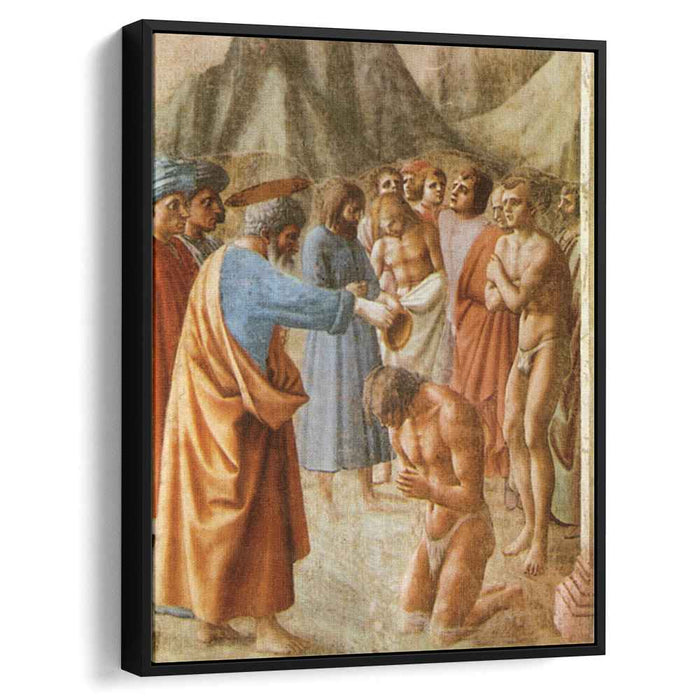 Baptism of the Neophytes (1427) by Masaccio