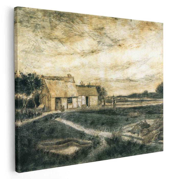 Barn with Moss-Covered Roof (1881) by Vincent van Gogh